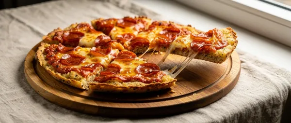 Blumenkohl-Pizzaboden