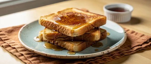 Buttermilch-Arme-Ritter mit Ahornsirup
