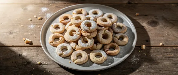 Griechische Butterplätzchen