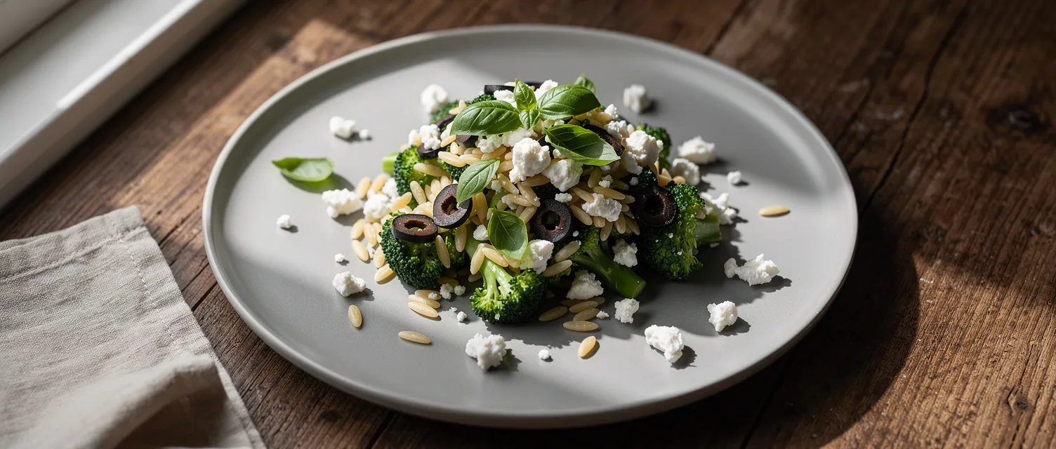 Orzo-Brokkoli-Salat ohne Mayonnaise