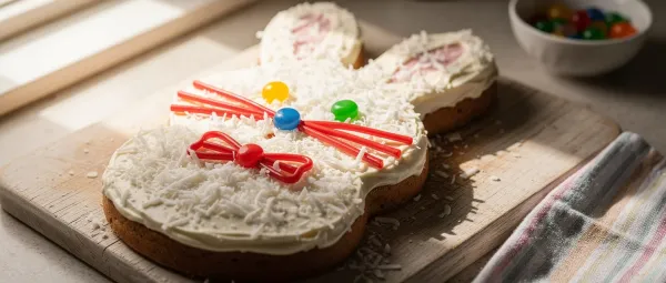 Einfacher Osterhasen-Kuchen
