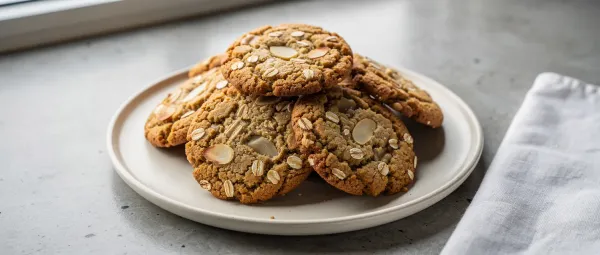 Tahini-Honig-Haferflocken-Kekse