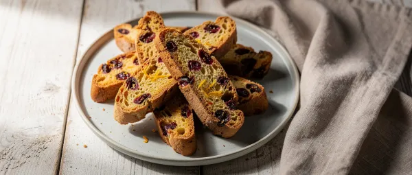 Preiselbeer-Orangen-Biscotti