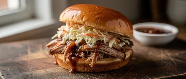 Pulled Pork mit Cola und BBQ-Soße aus dem Schnellkochtopf