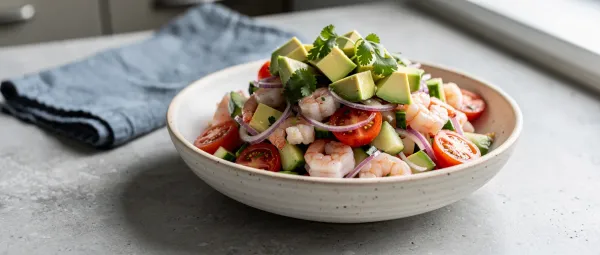 Einfaches Garnelen-Ceviche