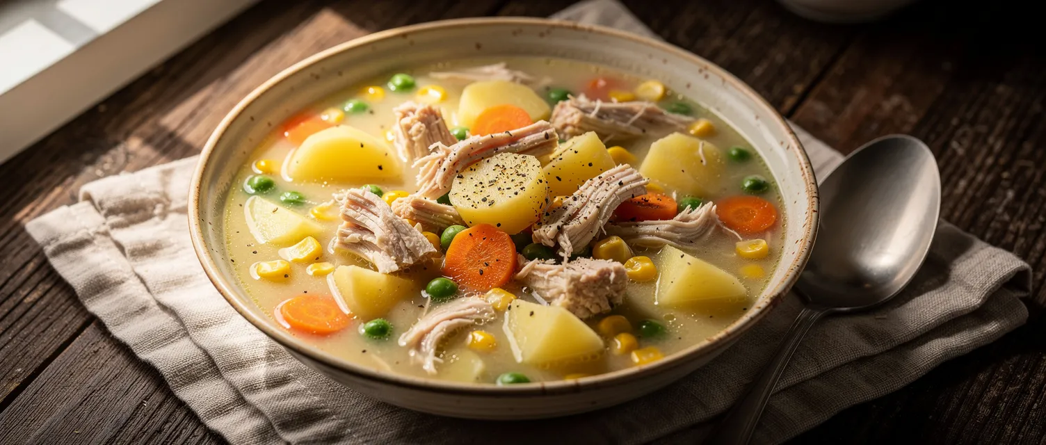 Hähnchen-Kartoffel-Suppe