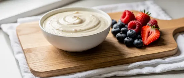 Cremiger Frucht-Dip mit Vanille