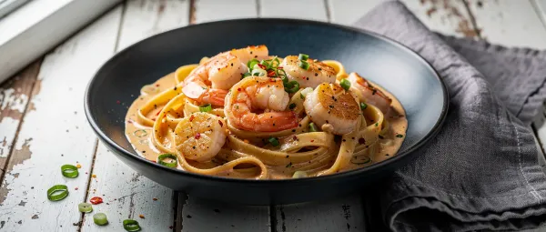 Cajun Meeresfrüchte-Nudeln