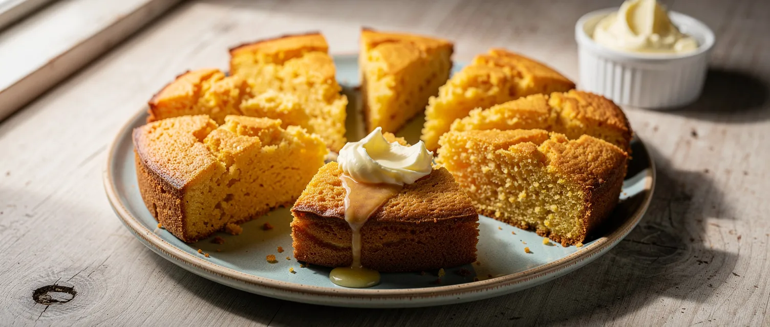 Goldenes Süßes Maisbrot
