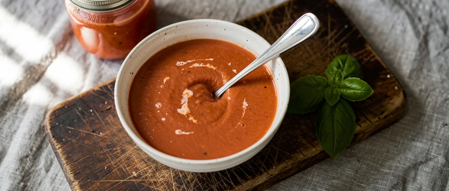 Eingemachte Tomatensuppe