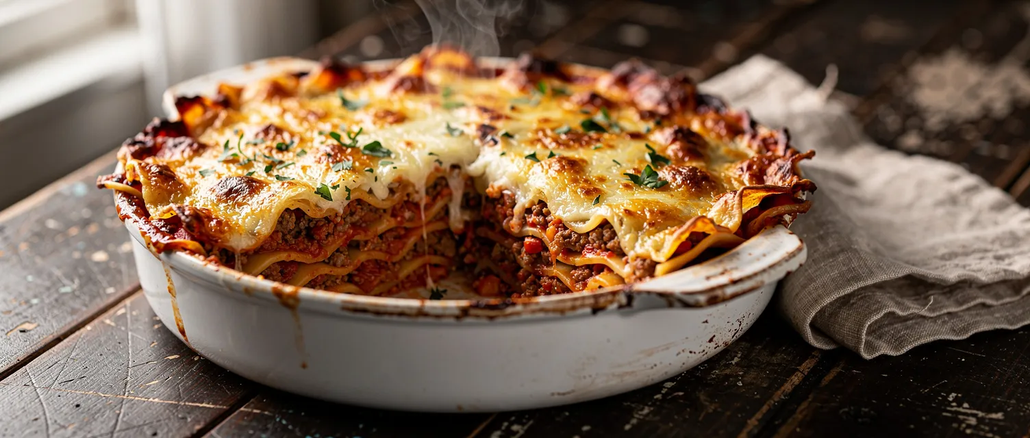 Klassische Rindfleisch-Lasagne