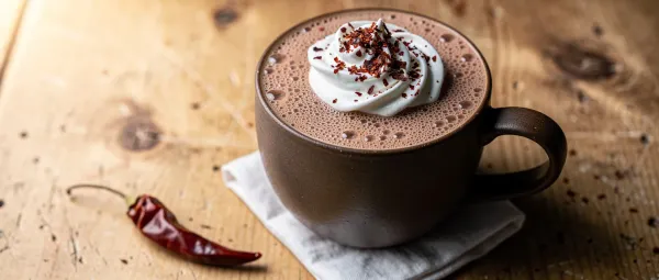 Mexikanische Schokoladen-Chili-Milch