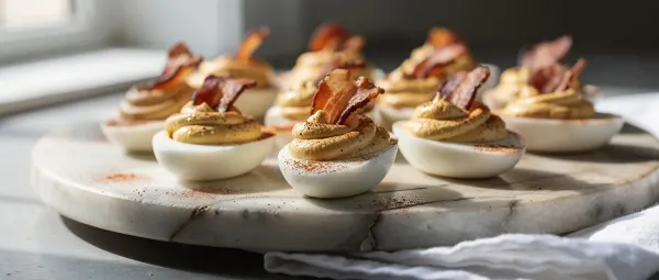 Chipotle-Bacon Eierhälften