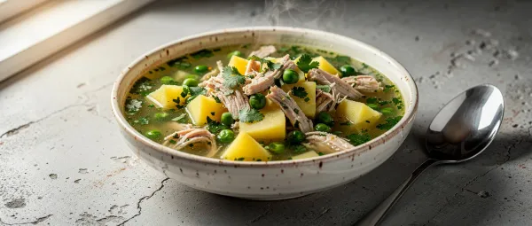 Peruanische Hähnchensuppe (Aguadito de Pollo)