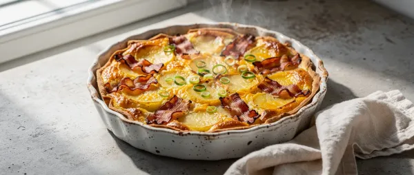 Kartoffel-Käse-Tarte mit Speck