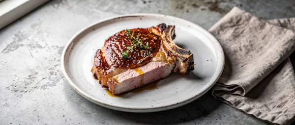 Ahorn-Senf Glasierte Schweinekoteletts