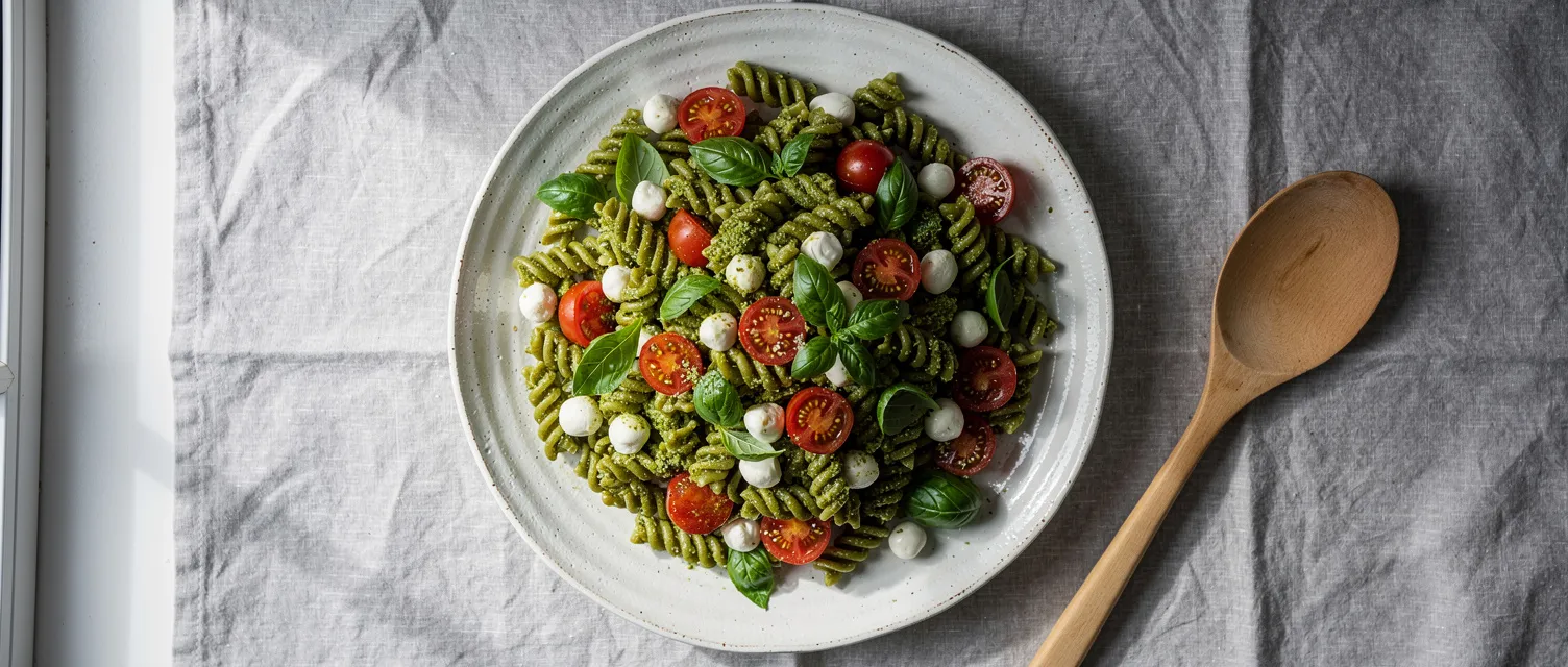 Pesto-Nudelsalat Caprese