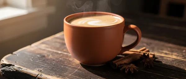 Heißer Chai Latte