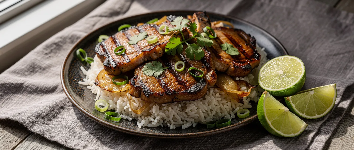 Asiatisch Marinierte Schweinekoteletts