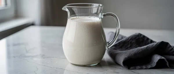 Hausgemachte Leinsamenmilch