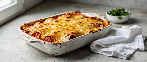 Veganer Enchilada-Auflauf