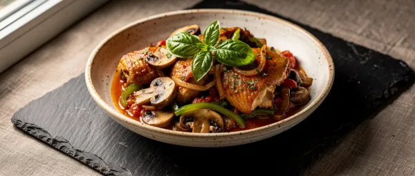 Hähnchen Cacciatore nach Jägerart