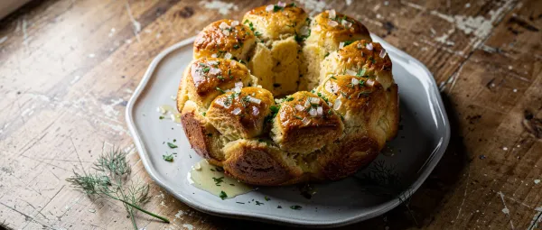 Herzhaftes Affenbrot mit Kräutern
