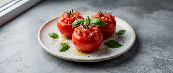 Gefüllte Tomaten mit Vinaigrette