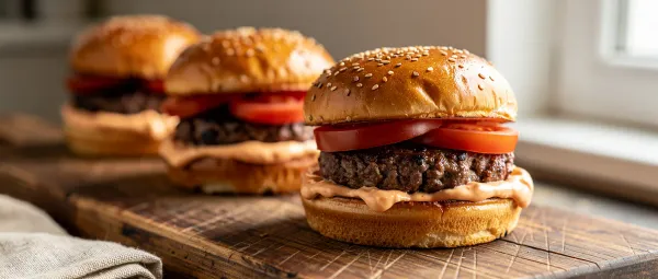 Chef Johns Mini-Rindfleischburger mit Spezialsoße