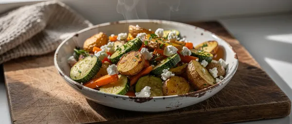 Ofengemüse mit Feta vom Blech