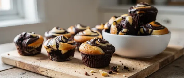 Gefüllte Teufelskuchen-Muffins