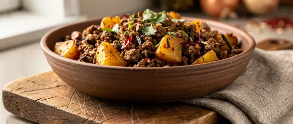 Südasiatisches Hackfleisch-Kartoffel-Curry (Keema)