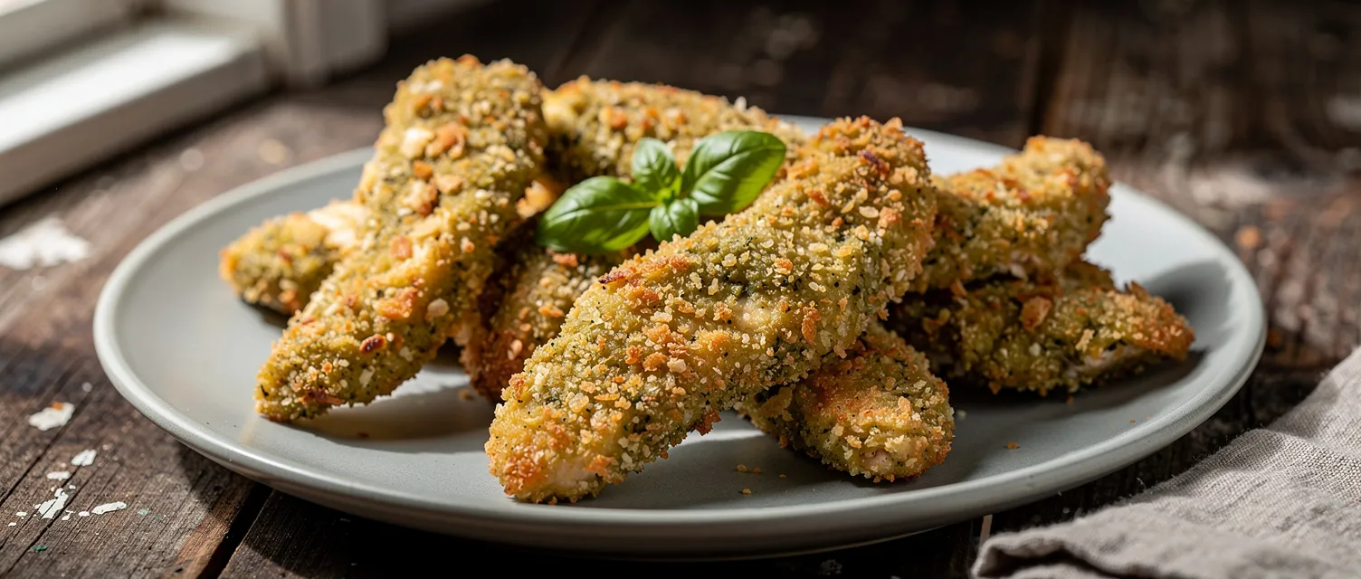 Ofenhähnchen-Pesto-Streifen