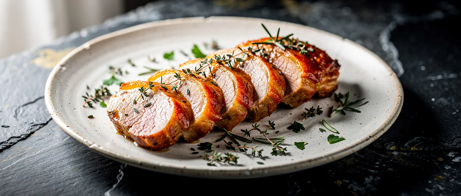 Orangen-Glasierte Schweinefilets mit Italienischen Kräutern