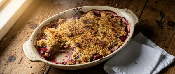 Rhabarber Crumble