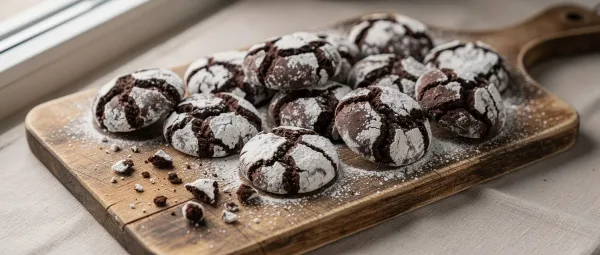 Schokoladen-Crinkle-Kekse