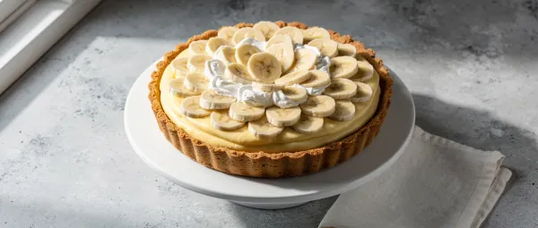 Bananen-Pudding-Kuchen ohne Backen