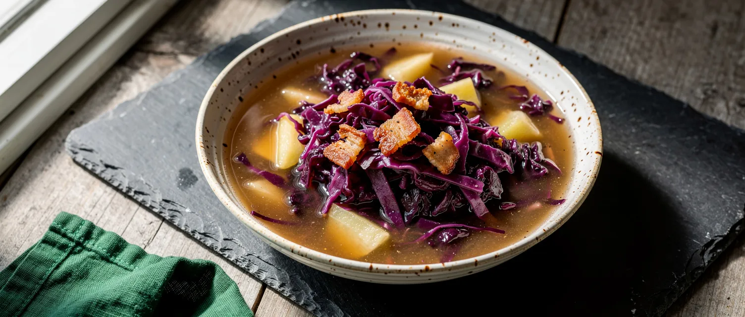 Kohl-Apfel-Suppe Süß-Sauer