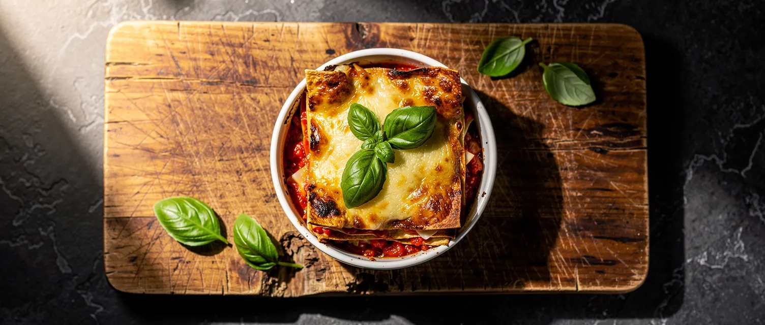 Pfannkuchen-Lasagne für eine oder mehrere Personen