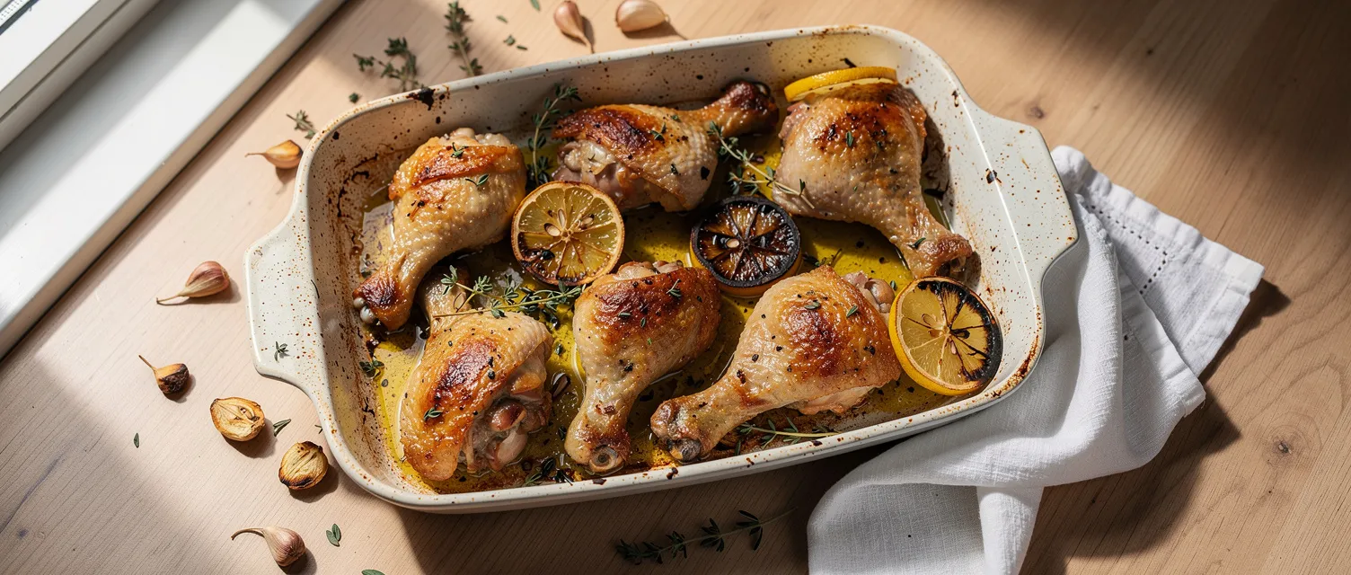 Mediterranes Zitronen-Hähnchen