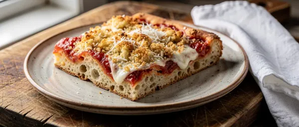 Sizilianische Weihnachtspizza (Sfincione)