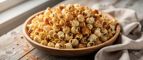 Hausgemachtes Chili-Gewürz-Popcorn