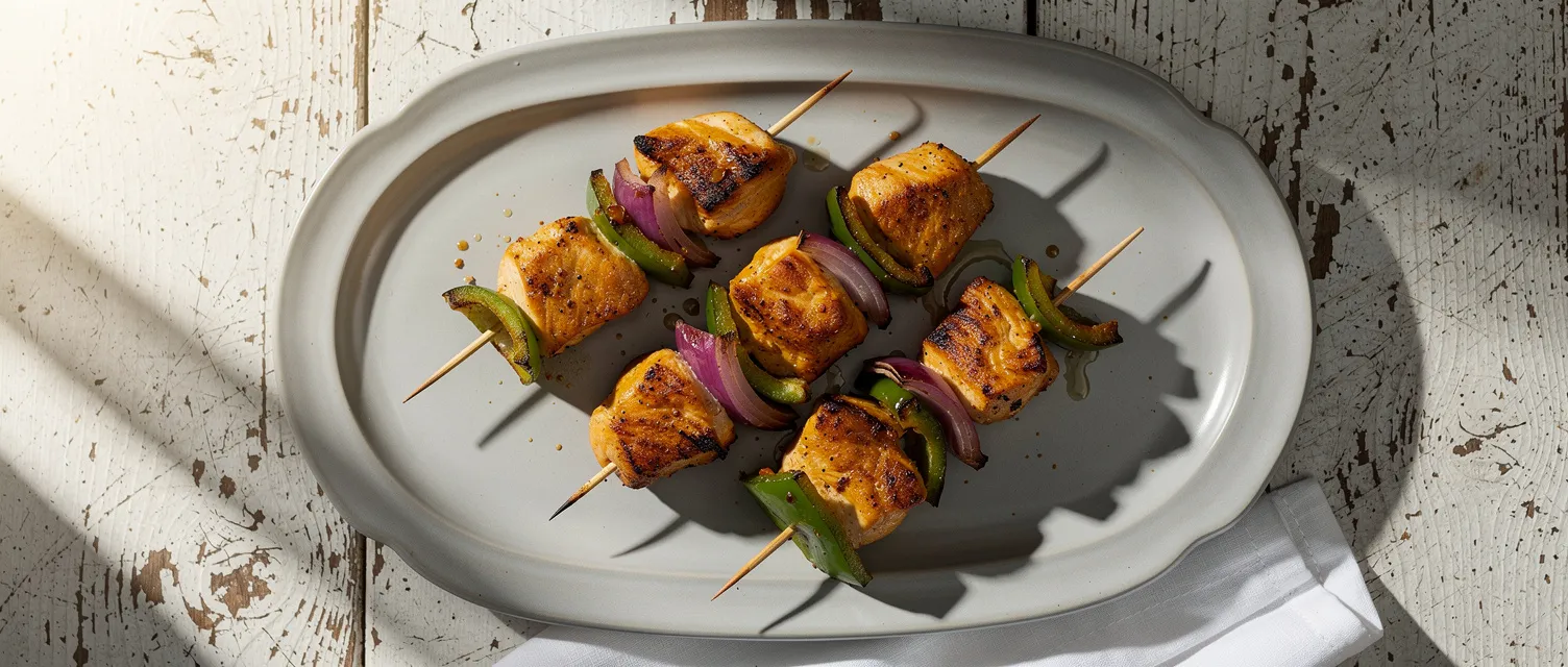 Chili-Limetten-Hähnchenspieße