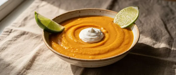 Süßkartoffel-Salsa-Suppe
