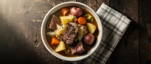 Irischer Rindfleischeintopf mit Kraut