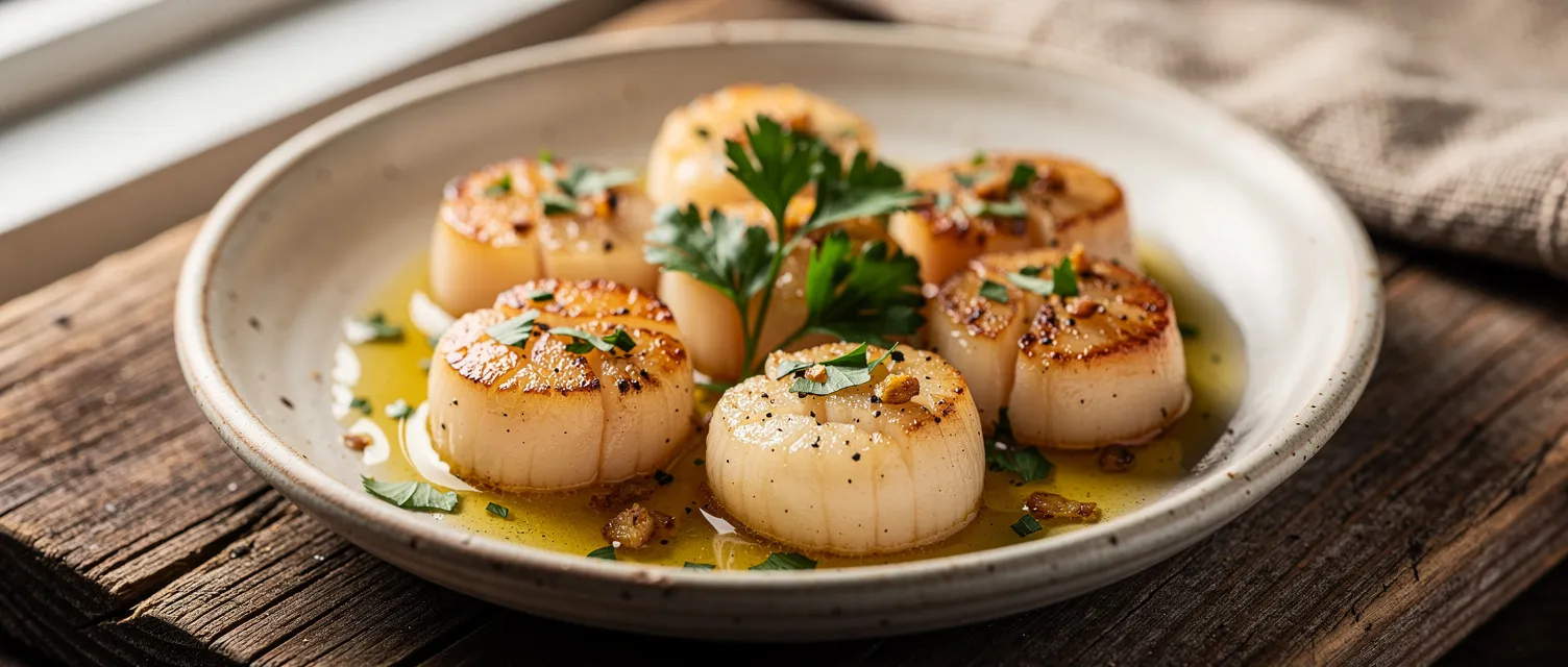 Einfache Knoblauch-Zitronen-Jakobsmuscheln
