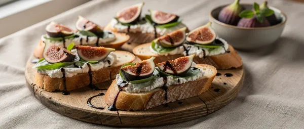 Feigen-Ricotta-Crostini