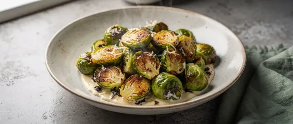 Cremiger Parmesan-Rosenkohl