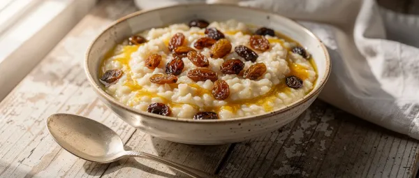 Brauner Milchreis-Pudding