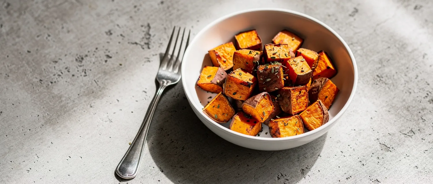 Ofenkartoffeln Süßkartoffelwürfel